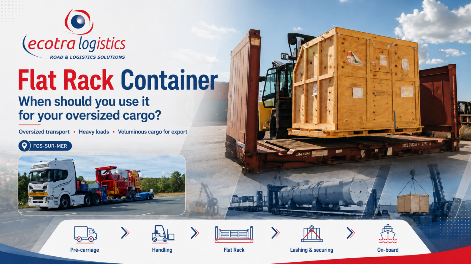 Flat Rack container: when should it be used for your oversized cargo?